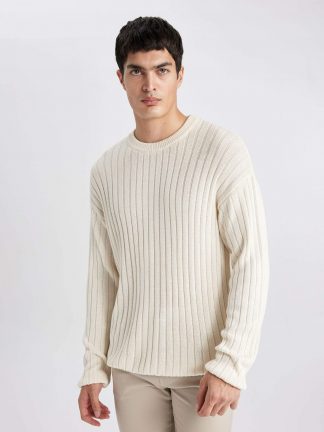 پلیور مردانه بژ دفکتو