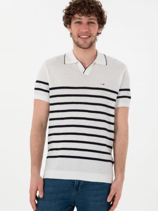 پلیور مردانه سفید یو اس پولو