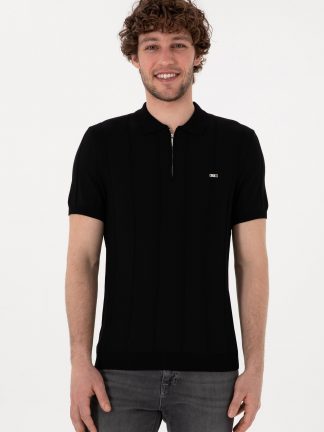 پولوشرت مردانه مشکی یو اس پولو