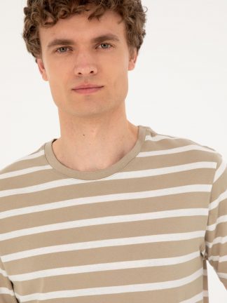 تی شرت مردانه خاکی روشن یو اس پولو