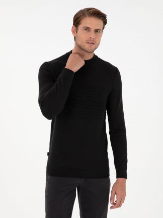 پلیور مردانه مشکی پیرکاردین