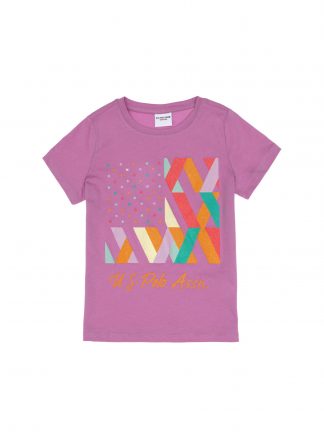 تی شرت دخترانه صورتی روشن یو اس پولو