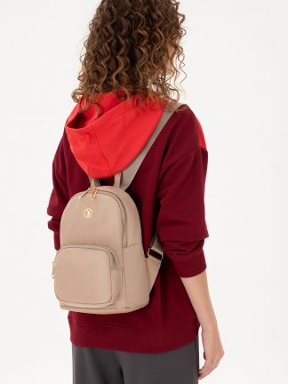 کوله پشتی زنانه بژ یو اس پولو