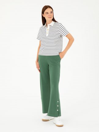 شلوار راحتی زنانه سبز پیرکاردین