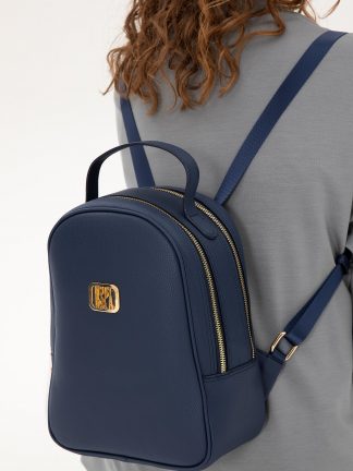 کوله پشتی زنانه سرمه ای یو اس پولو