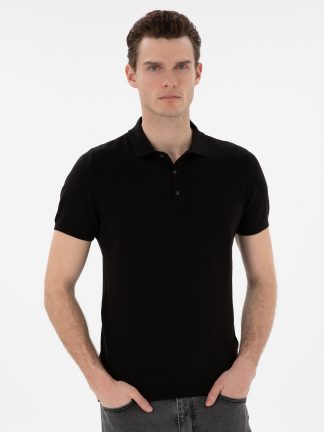 پولوشرت مردانه مشکی پیرکاردین