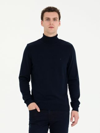 پلیور مردانه سرمه ای پیرکاردین