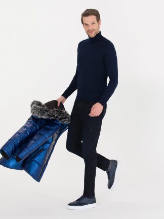 پلیور مردانه سرمه ای پیرکاردین