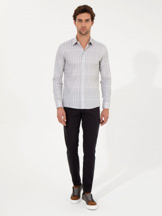 پیراهن مردانه خاکی روشن کاشارل