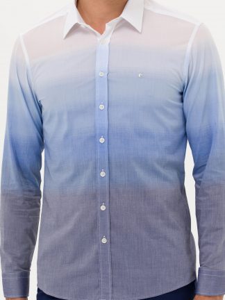 پیراهن مردانه آبی کاشارل