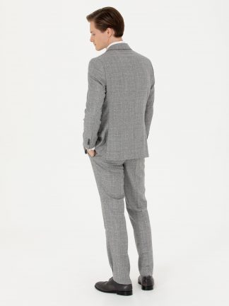 کت و شلوار مردانه خاکستری کاشارل