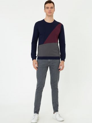 سویشرت مردانه سرمه ای کاشارل