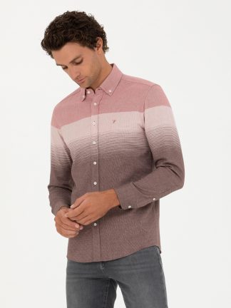 پیراهن مردانه قرمز کاشارل