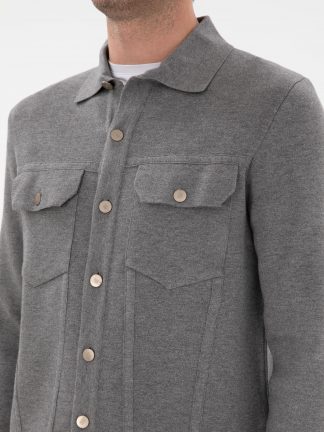 ژاکت مردانه خاکستری کاشارل