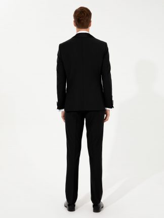 کت و شلوار مردانه مشکی کاشارل