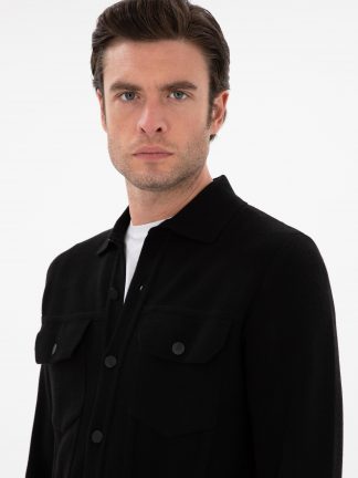 ژاکت مردانه مشکی کاشارل