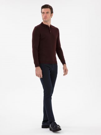 پلیور مردانه زرشکی کاشارل