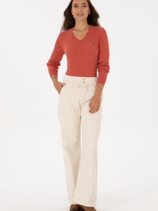 پلیور زنانه گلبهی یو اس پولو