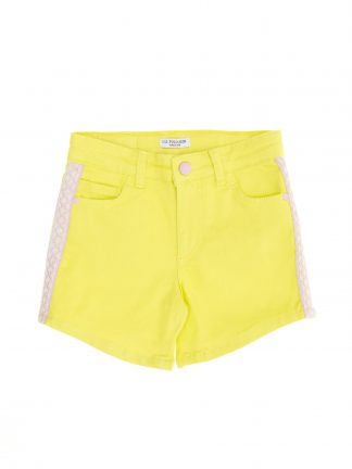 شلوارک دخترانه زرد روشن یو اس پولو