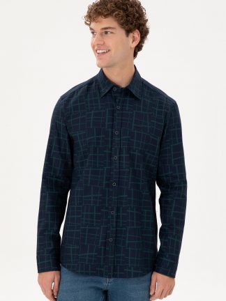 پیراهن آستین بلند مردانه یو اس پولو