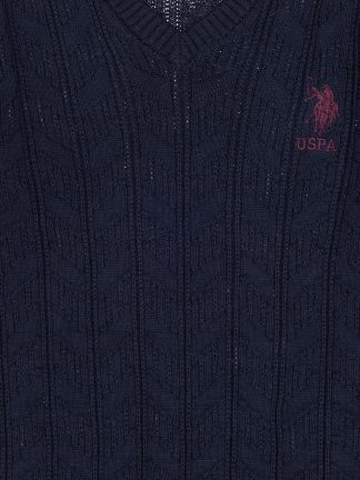 پلیور پسرانه سرمه ای یو اس پولو