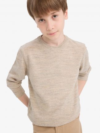 پلیور پسرانه بژ دفکتو