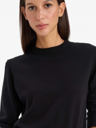 پلیور زنانه مشکی دفکتو