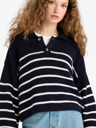 پلیور زنانه سرمه ای دفکتو