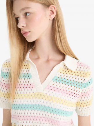 پلیور زنانه بژ دفکتو