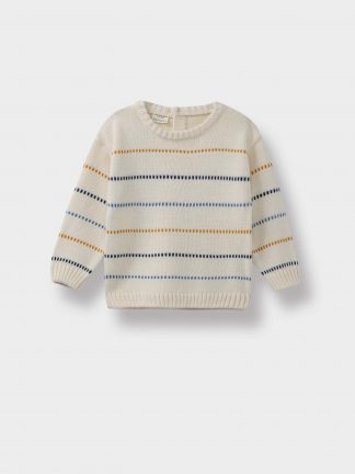 پلیور نوزاد پسر بژ دفکتو