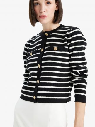 ژاکت زنانه مشکی دفکتو