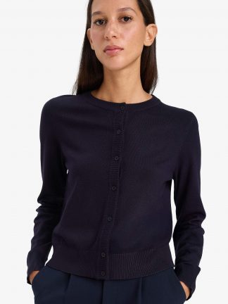 ژاکت زنانه سرمه ای دفکتو