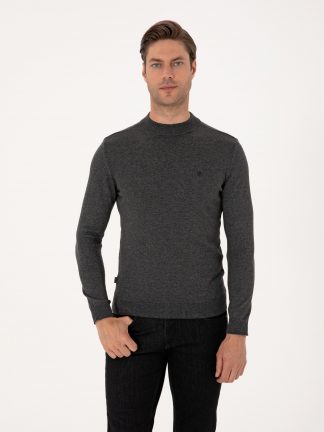 پلیور مردانه خاکستری تیره پیرکاردین