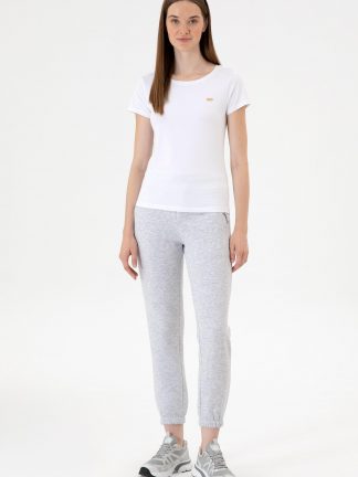 شلوار راحتی زنانه خاکستری روشن یو اس پولو