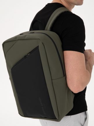 کوله پشتی مردانه سبز پیرکاردین