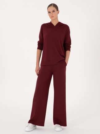 شلوار راحتی زنانه آلبالویی پیرکاردین