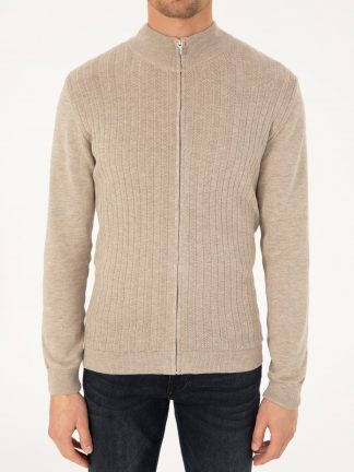 ژاکت مردانه کرم ملانژ پیرکاردین