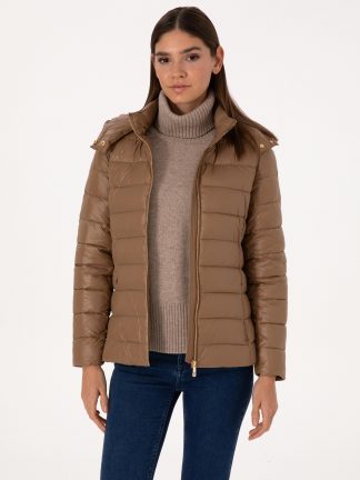 کاپشن زنانه شتری پیرکاردین