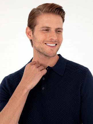 پلیور مردانه سرمه ای پیرکاردین