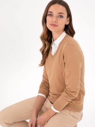 پلیور زنانه شتری پیرکاردین