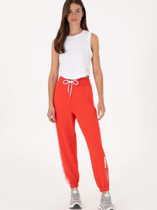 شلوار راحتی زنانه قرمز یو اس پولو