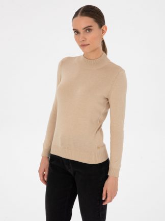 پلیور زنانه بژ پیرکاردین