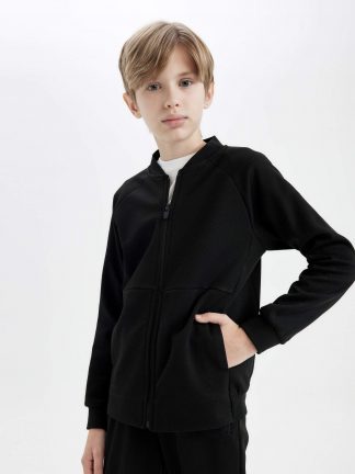 ژاکت پسرانه مشکی دفکتو