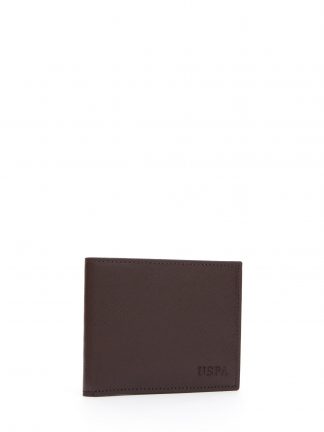 کیف پول و کارت مردانه قهوه ای یو اس پولو