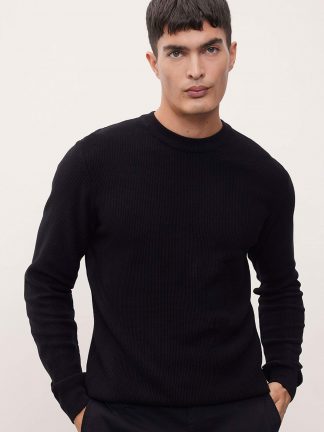 پلیور مردانه مشکی دفکتو