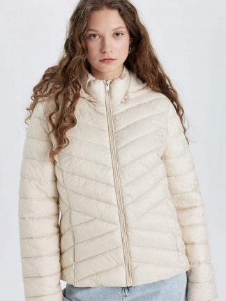 کاپشن زنانه بژ دفکتو