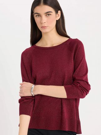 پلیور زنانه زرشکی دفکتو