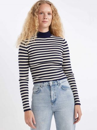 پلیور زنانه سرمه ای دفکتو