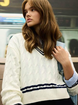 پلیور زنانه بژ دفکتو