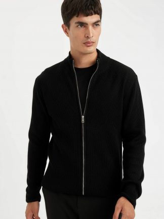 ژاکت مردانه مشکی دفکتو